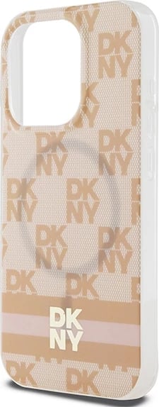 Mbështjellës DKNY IML Checkered Mono Pattern & Printed Stripes MagSafe për iPhone 13 Pro Max, rozë