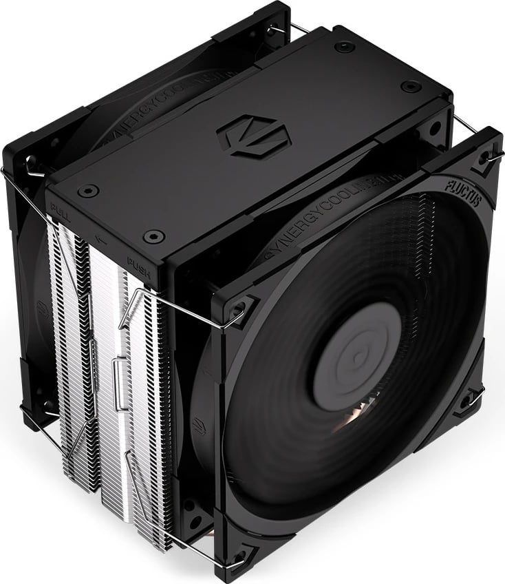 Ftohës procesori Endorfy Fera 5 Dual Fan, EY3A006, 2 ventilatorë, 12 cm, për socket Intel/AMD, i zi