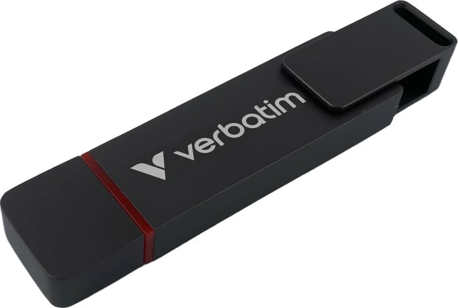 USB flash Verbatim Dual QuickStick 128GB, USB-A/USB-C, 3.2 Gen 1, gri