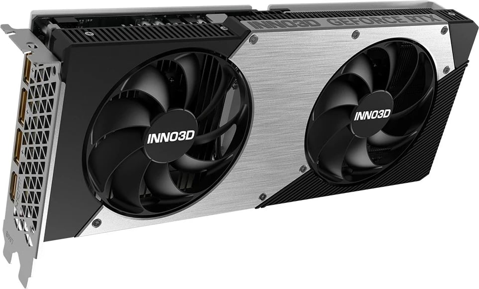 Kasë grafike INNO3D GeForce RTX 5060 Twin X2 OC, 8 GB GDDR7, e zezë