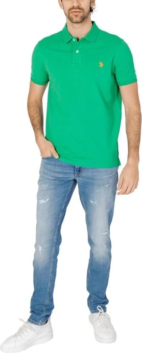 Fanellë polo për meshkuj U.s. Polo Assn., e gjelbër