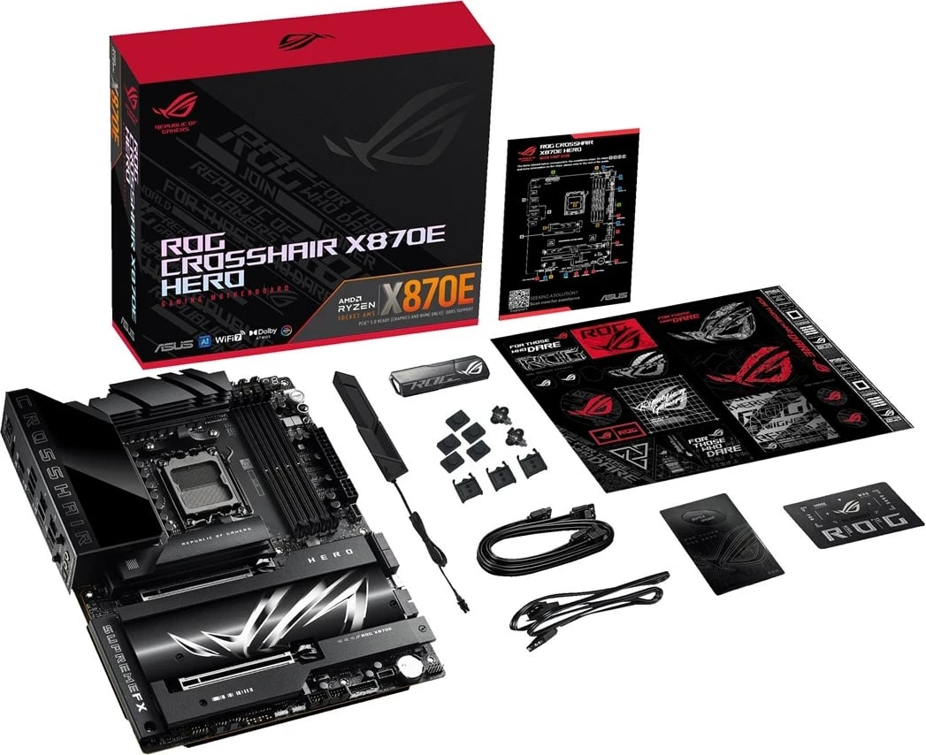 Pllakë amë ASUS ROG CROSSHAIR X870E HERO, Socket AM5, ATX Pllakë amë ASUS ROG CROSSHAIR X870E HERO, Socket AM5, ATX