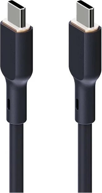 Kabllo USB-C në USB-C AUKEY CB-SCC241, 1m, 240W, Silikon, E zezë