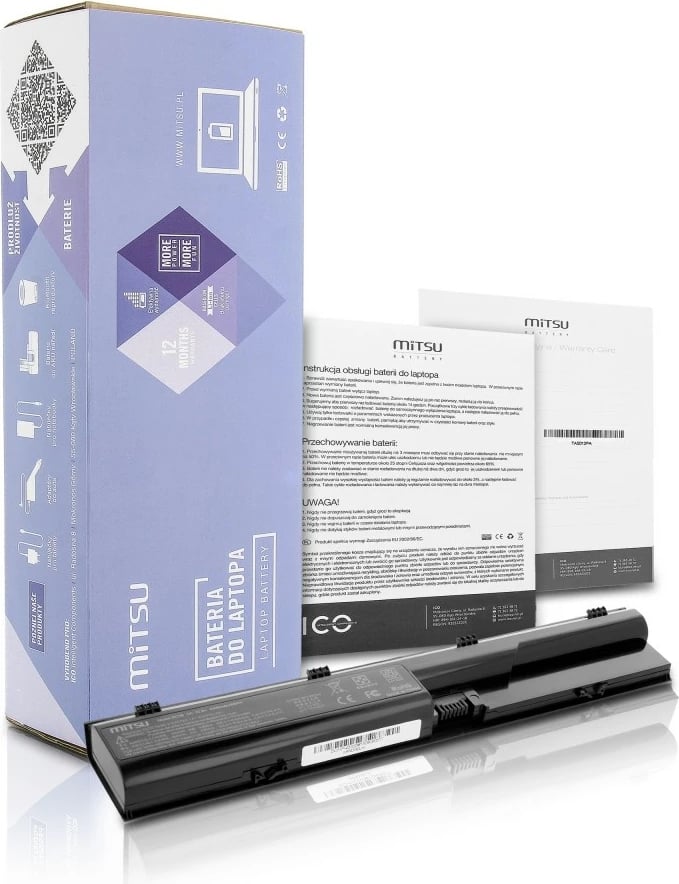 Bateri laptop Mitsu BC/HP-4330S për HP ProBook, 4400 mAh, Li-ion, 6 qeliza, Zezë