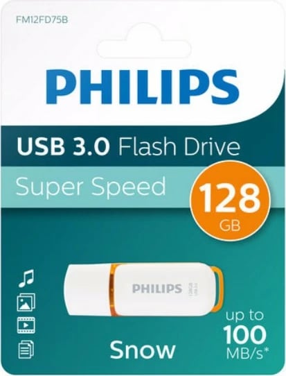 USB stick Philips Snow Edition 128GB USB 3.0 Sunrise Orange