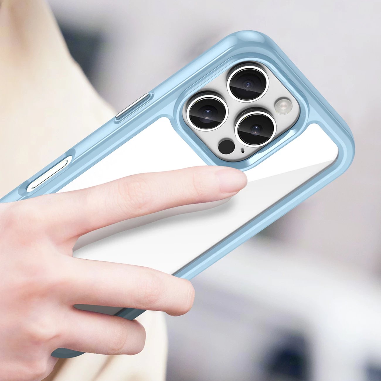 Mbështjellës Hurtel Outer Space Case për iPhone 16e, TPU & PC, Blu