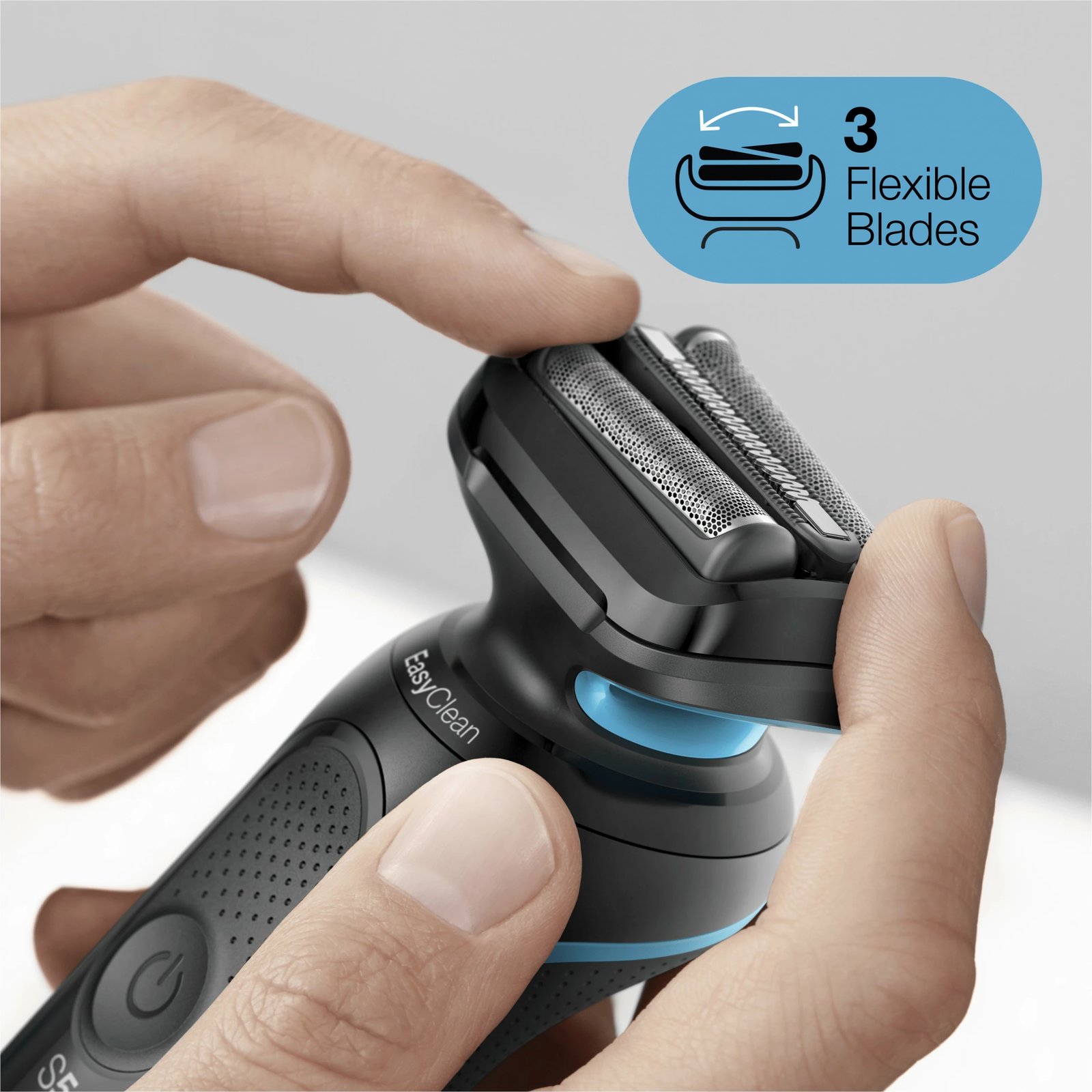 Makinë rroje Braun Series 5 50-M1000s, Foil shaver, LED, Bateri, Black, Blue