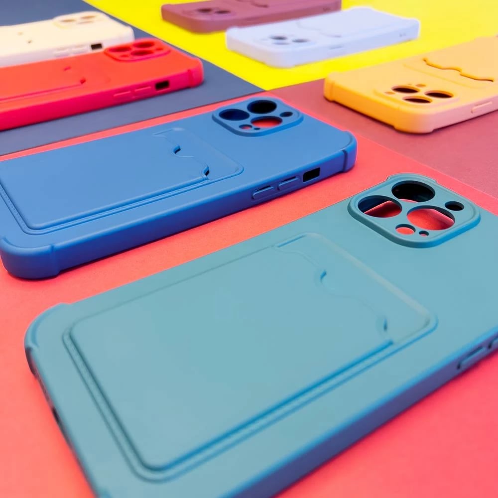 Mbështjellës Hurtel për Xiaomi Redmi Note 10/Note 10S, Card Armor, silikon, rozë