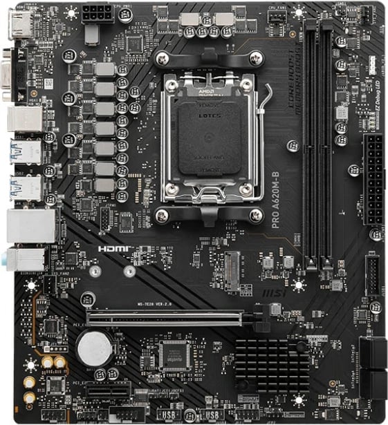Pllakë amë MSI A620M-B Pro mATX