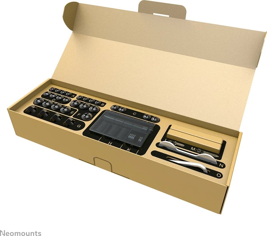 Mbajtëse muri për TV Neomounts WL35S-850BL14, 32-75 inç, rregullim lartësie dhe pjerrësie, e zezë