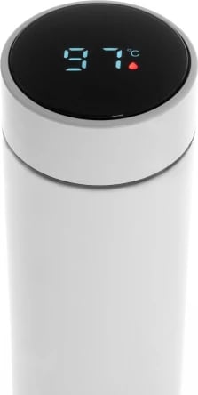 Termus, Adler, AD 4506, 473ml, ekran LED me prekje, izolim vakum, çelik inox SS304, e bardhë