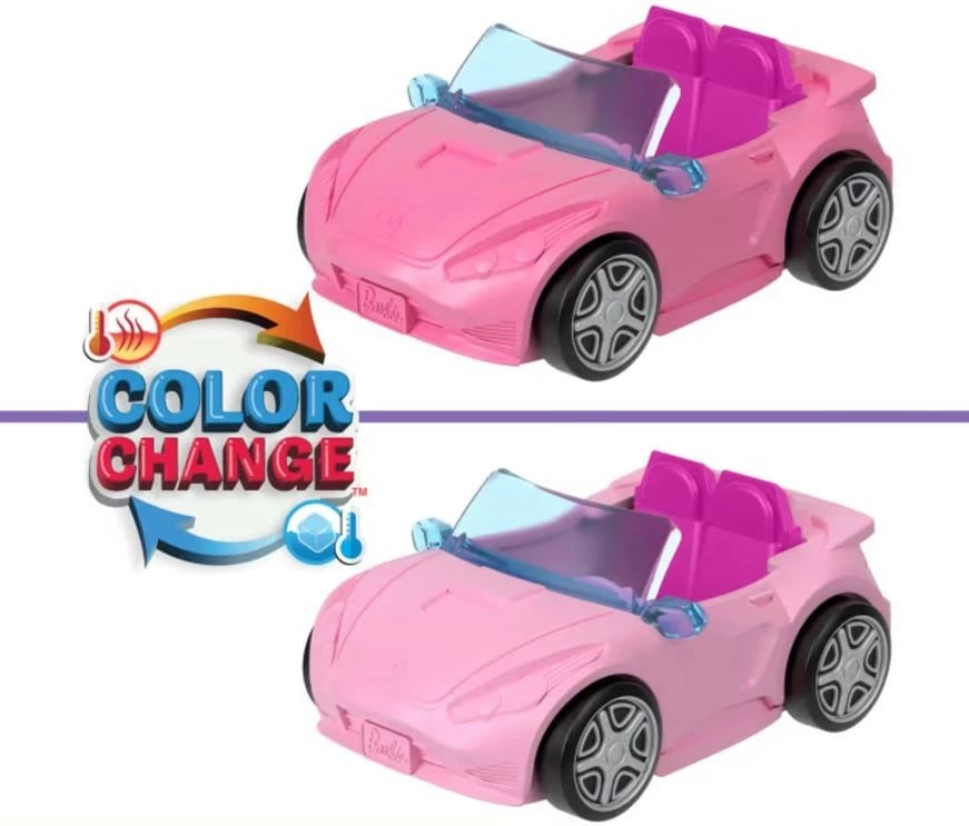 Set lodrash Barbie Mini BarbieLand me makinë off-roader dhe kukull, shumëngjyrëshe