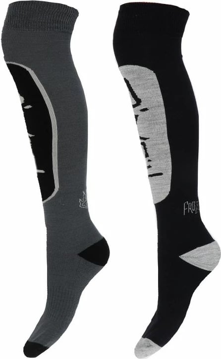 Çorape të gjata ski O'Neill, unisex, të zeza/gri