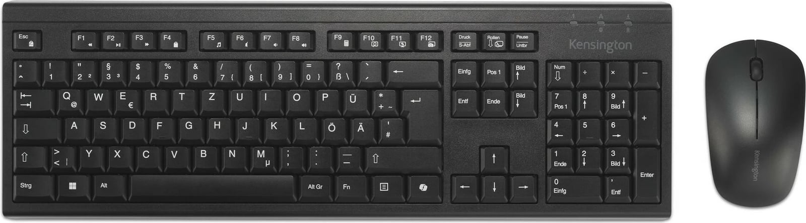 Set desktop Kensington KM270 EQ, Wireless, Bluetooth, QWERTZ, i zi