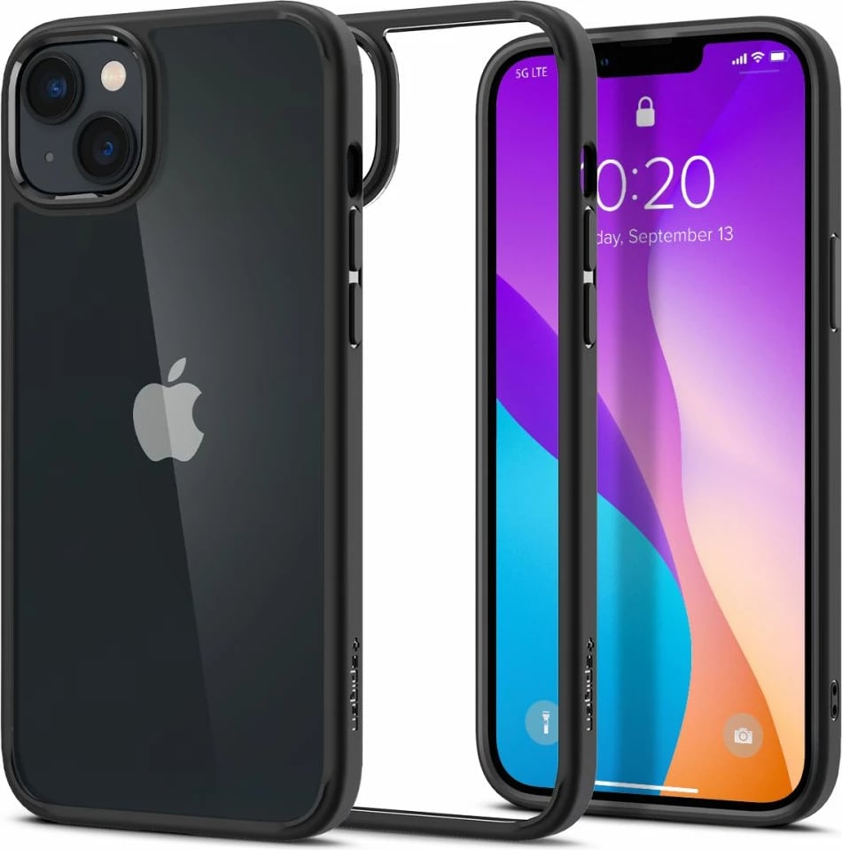 Mbështjellës Spigen Ultra Hybrid për iPhone 14, Matte Black