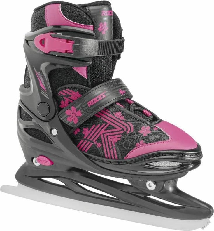 Patinat për vajza Roces Jokey Ice 3.0, të zeza dhe rozë