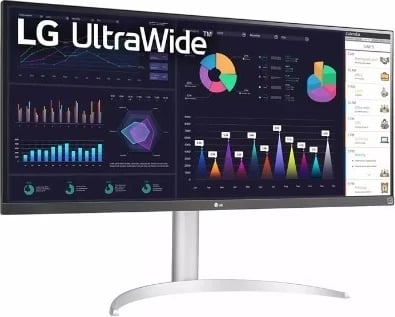 Monitor LG 34WQ650, 34", Quad HD, i bardhë