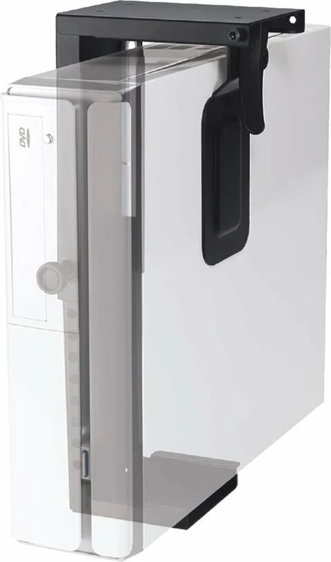 Montues tavoline per Neomounts CPU-D075BLACK, e zezë, për nën tavolinë, 5-10 cm