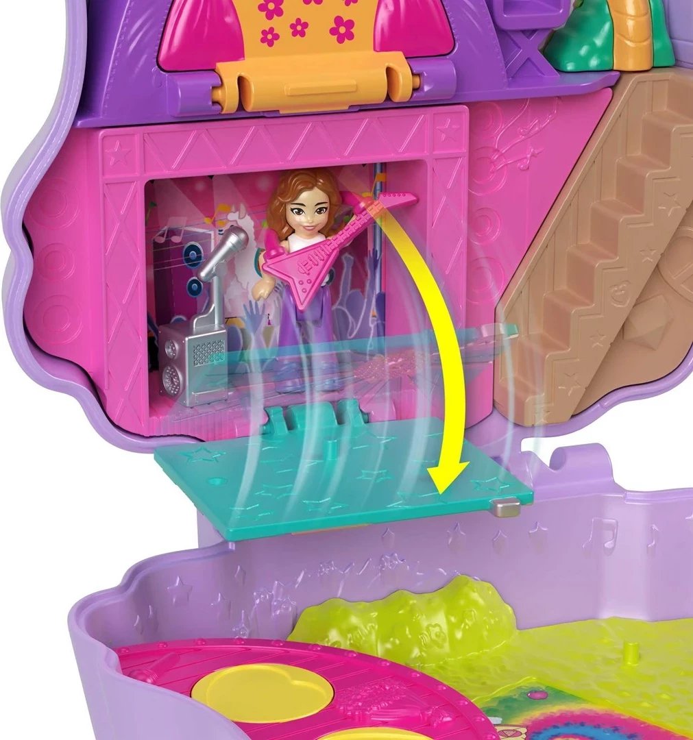 Set lodrash Polly Pocket CAMP ADVENTURE Llama Compact, Mattel, HKV33, shumëngjyrëshe