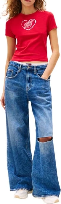 Maicë Tommy Hilfiger Jeans femra e kuqe