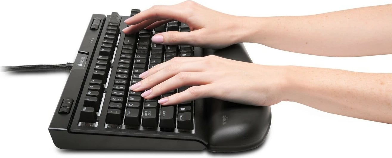 Mbështetëse kyçi Kensington Ergosoft, e zezë