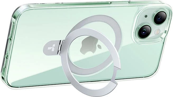 Mbështjellës Torras UPRO Ostand Clear për iPhone 15, transparent