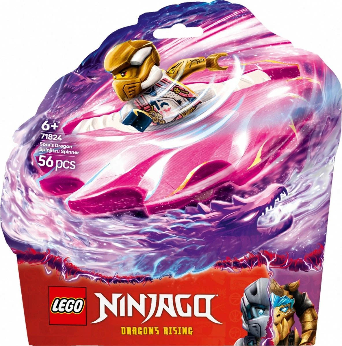 Set LEGO Ninjago Dragon Spinner Spinjitzu Sory 71824, 56 pjesë