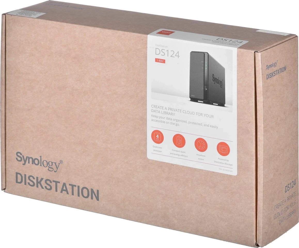 NAS Synology DiskStation DS124, Ethernet LAN, i zi