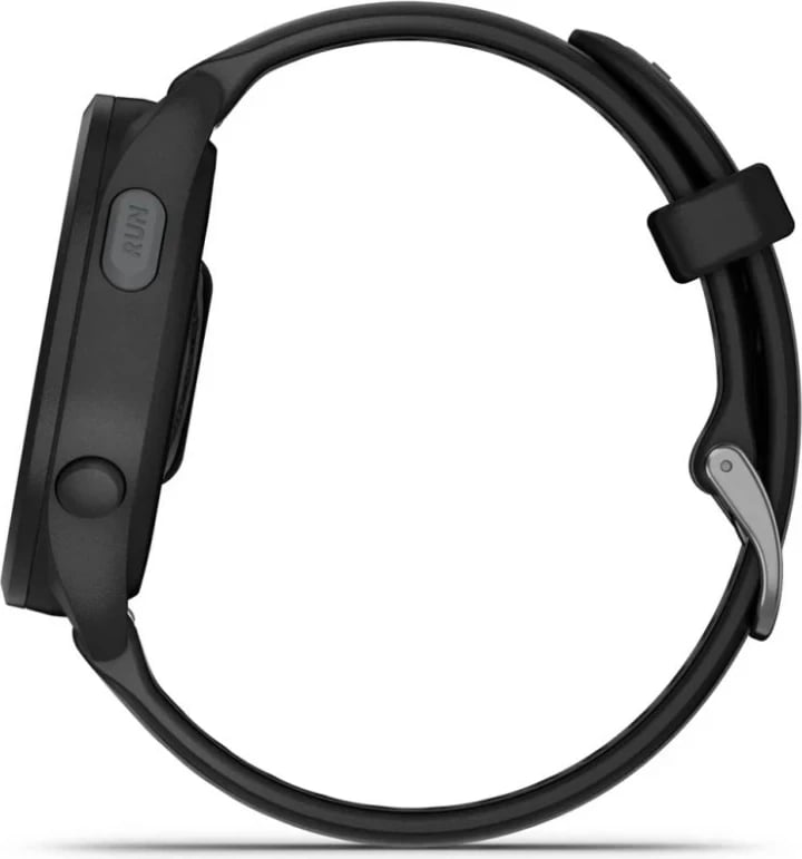 Smartwatch Garmin Forerunner 165, 1.2" AMOLED, GPS, i zi me rrip argjendi