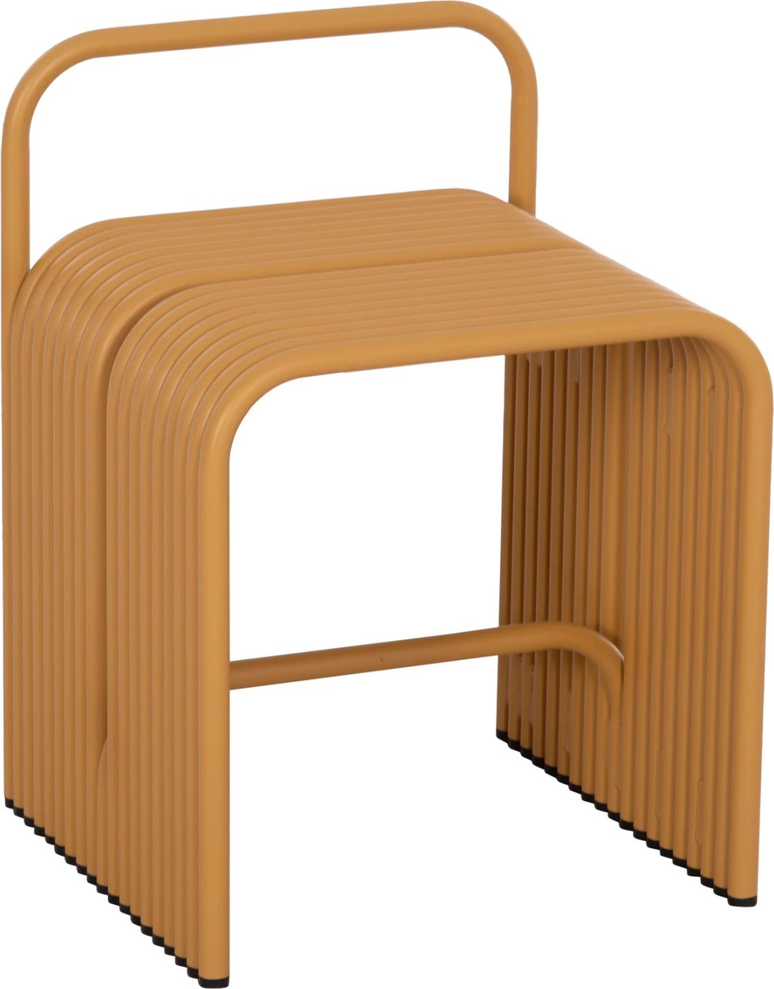 Karrige e ulët INTREPID, alumin, ngjyrë e verdhë mustard, 40x38x55cm