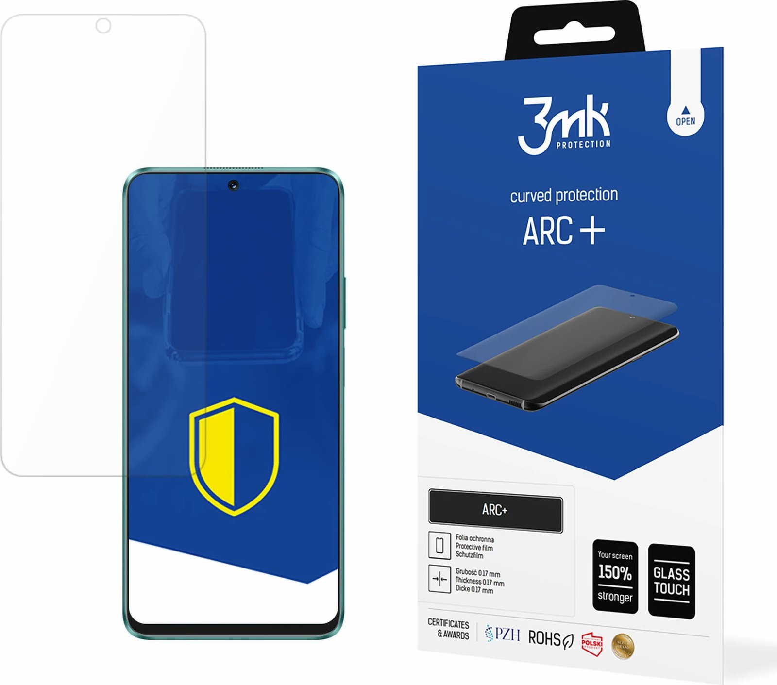 Folje mbrojtëse për ekran, 3mk Protection ARC+ për Huawei Nova 12i, transparente