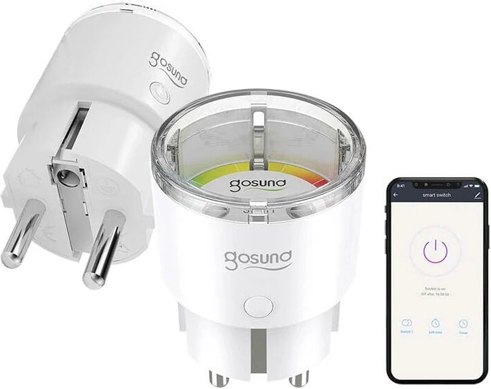 Prizë smart Gosund EP2, WiFi, 10A, Tuya, e bardhë