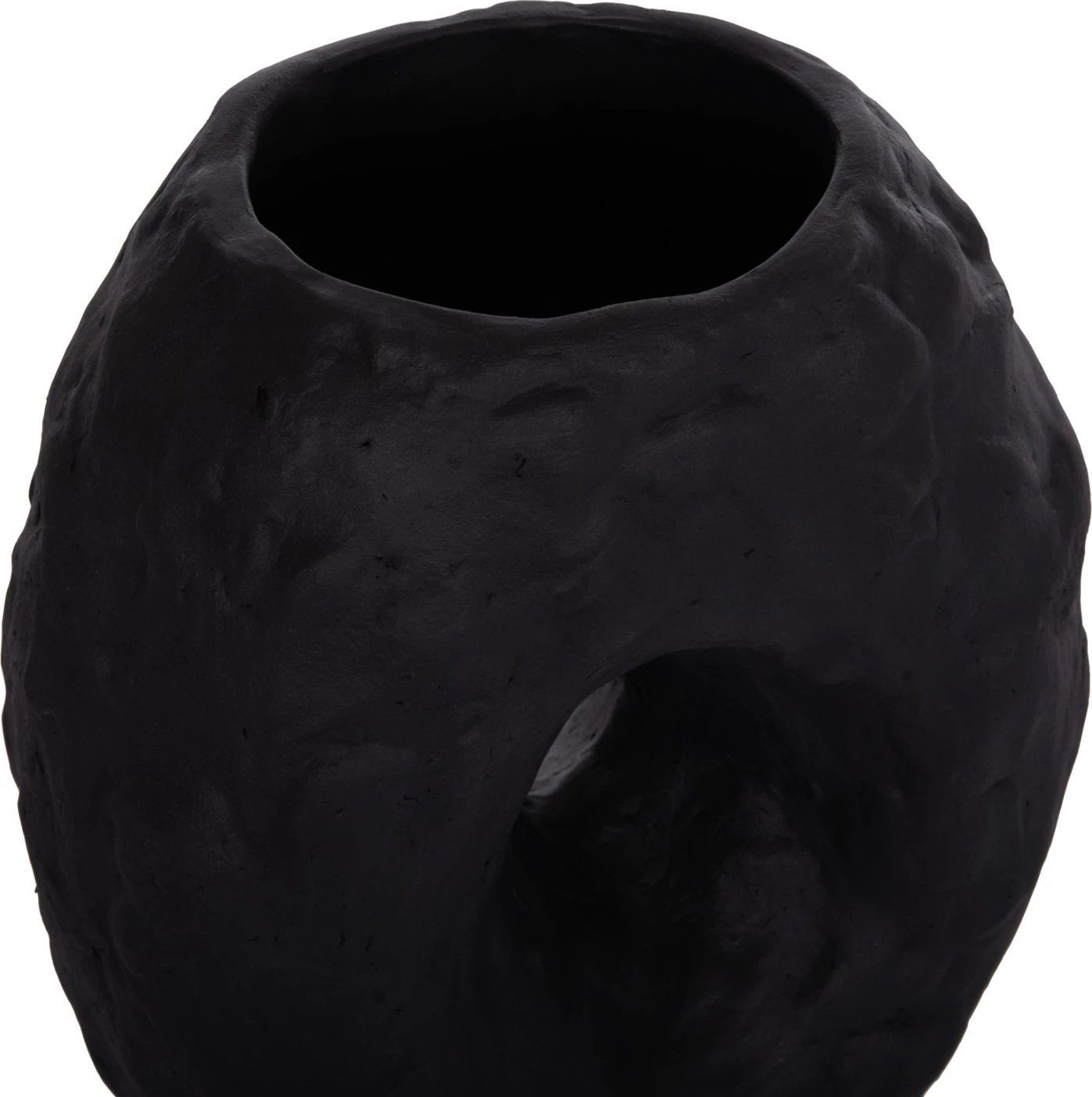 Vazo dekorative tavoline NAMENTIS, terrakotë, ngjyrë e zezë, FH4673.01S, 22x13x28cm