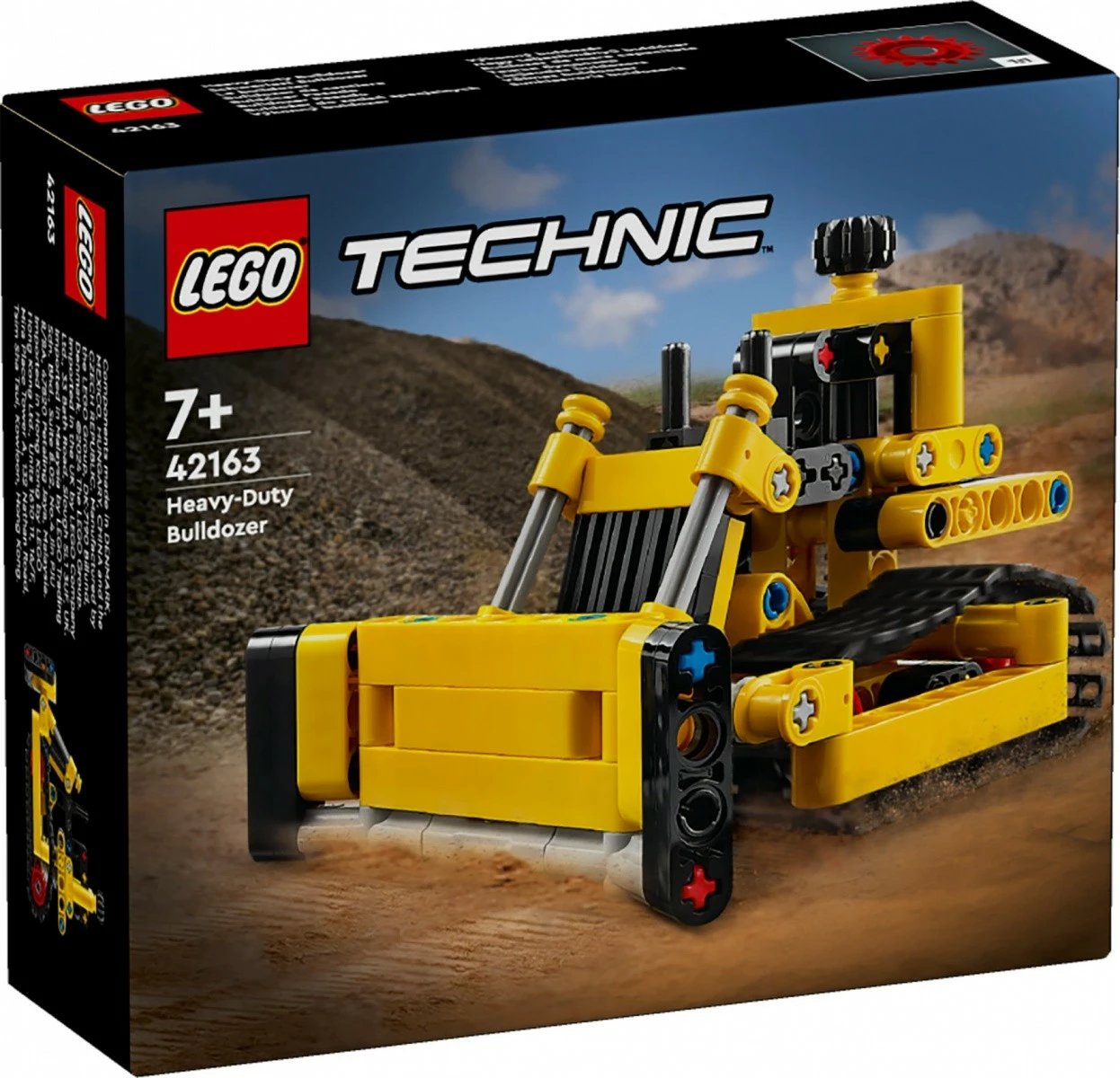 Set lodër LEGO Technic 42163 Special Tasks Bulldozer, plastikë, 195 pjesë, e verdhë