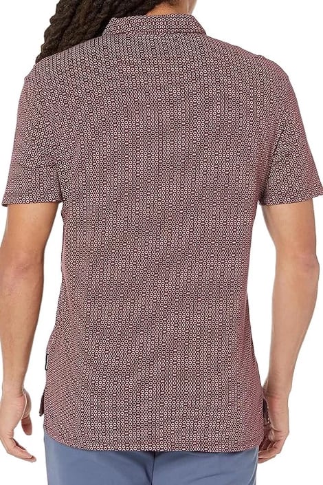Polo maicë Armani Exchange për meshkuj, ngjyrë bordo