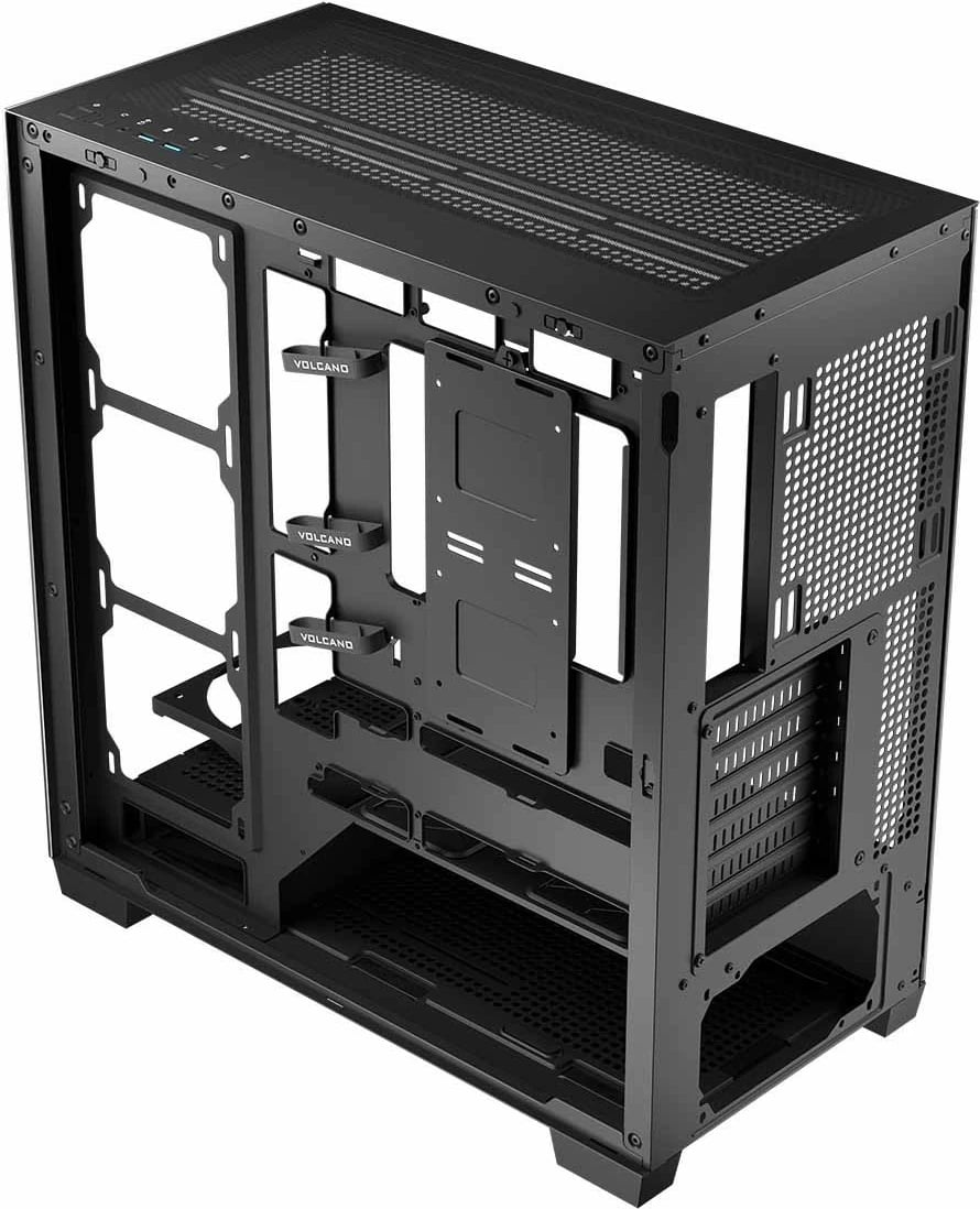 Kasë MODECOM STELLAR NF ARGB 10, Midi Tower, ATX, xham i temperuar, e zezë