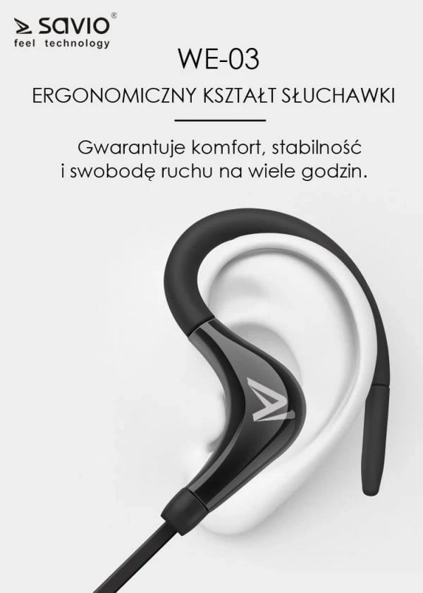 Dëgjuese me bluetooth Savio, të zeza