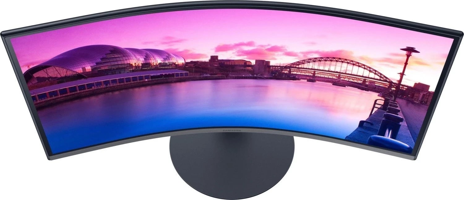 Monitor Samsung S32C390EAU, 32", VA, Full HD, 75 Hz, me DisplayPort dhe HDMI, i zi