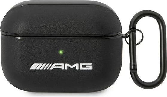 Mbështjellës Mercedes AMG Leather Big Logo për AirPods Pro, i zi