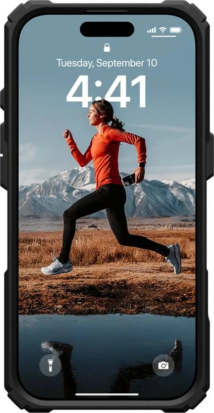 Mbështjellës Urban Armor Gear Plasma XTE për celular, Apple, 16 cm (6.3"), TPU, i zi/transparente