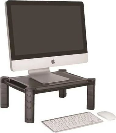 Mbajtës monitori Techly 028474, plastik, i rregullueshëm, i zi