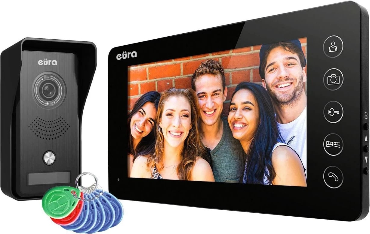 Video interkom eura VDP-76A3 me monitor të zi