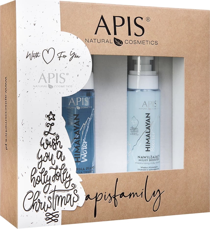 Set për fytyrë APIS Himalayan Micellar Foam Facial Cleansing + Moisturizing Milky Booster për femra, 150ml + 100ml