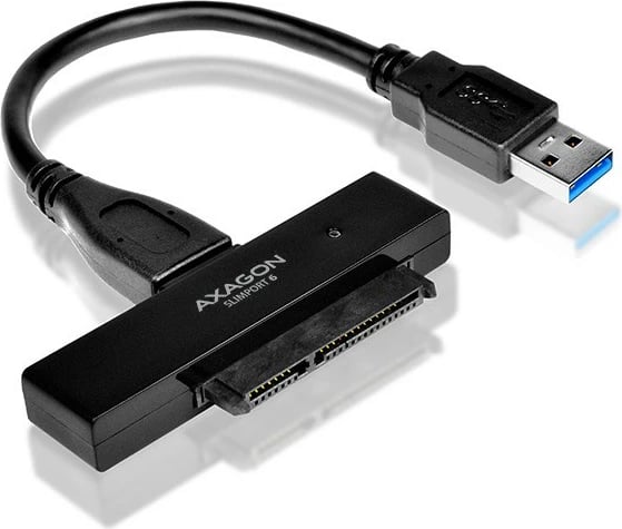 Kasë AXAGON ADSA-1S6 me adapter USB 3.0 - SATA 6G për SSD/HDD 2.5" me kuti mbrojtëse