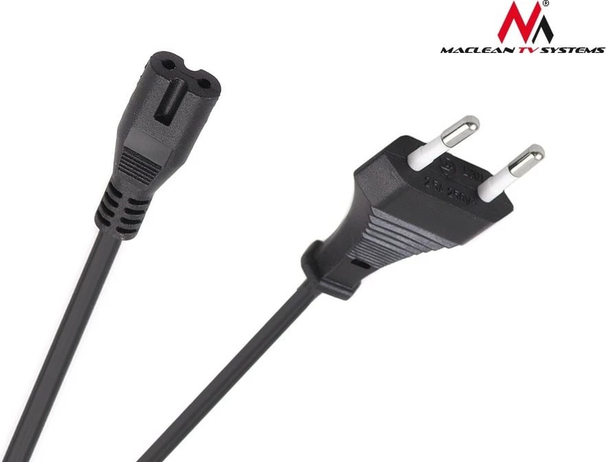 Kabllo rryme Maclean MCTV-810, 3m, 2 Pin, e zezë