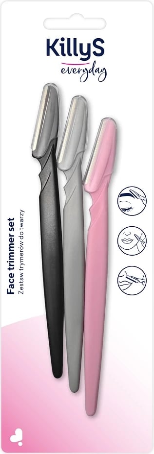 Set trimerash për fytyrë KillyS, 3 copë