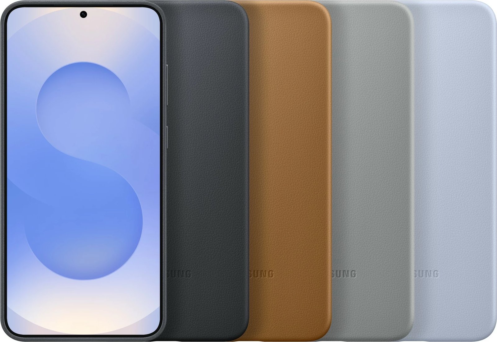 Mbështjellës Samsung Galaxy S25+, lëkurë sintetike, 17 cm (6.7"), zi