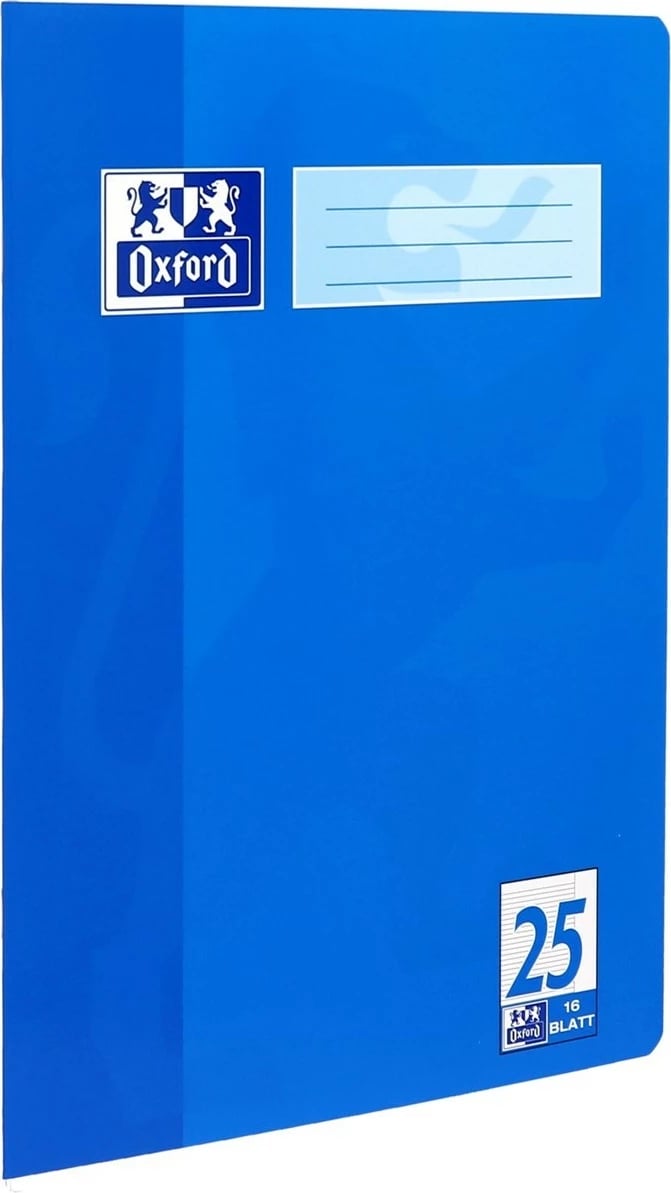 Fletore OXFORD 100050311, A4, 16 fletë, 90g/m², e kaltër