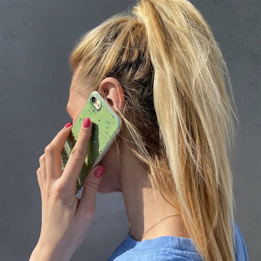 Mbështjellës Wozinsky Star Glitter për Samsung Galaxy A72 4G, i gjelbër me shkëlqim