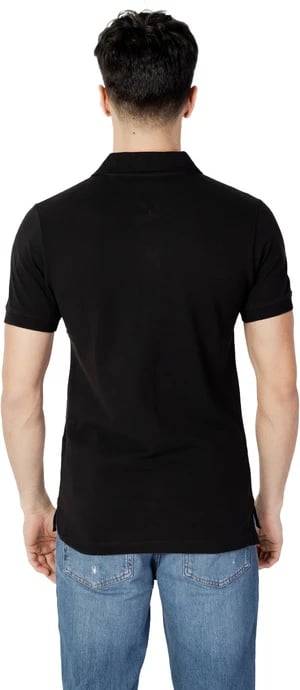 Maicë polo për meshkuj Tommy Hilfiger Jeans, e zezë